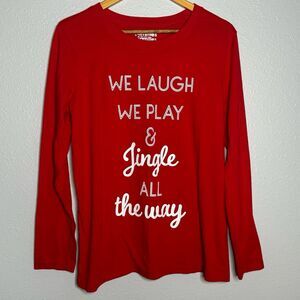 Large Woman Christmas pajama shirt, Christmas jammies